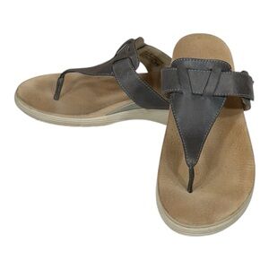 Dansko Cece Burnished Calf Slip OnThong Comfort Arch Sandals Size EU 40 US 9.5